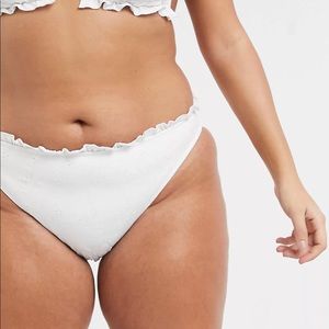 White ASOS bikini bottom. Size 16